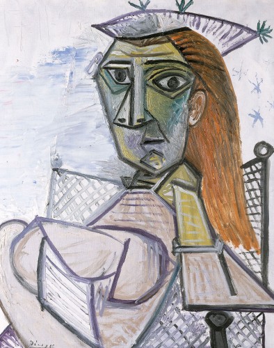 Picasso-Femme-assise-dans-un-fauteil